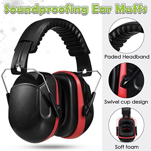 Image of Yunsailing 4 Pcs Nrr 28db Noise Reduction Ear Protection Hearing Protection Muffs Foldable Headphones for Shooting