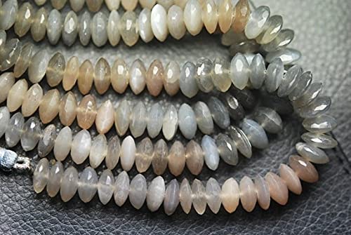 Pierre de lune facettée allemande 8mm multi moonstone rondelles large