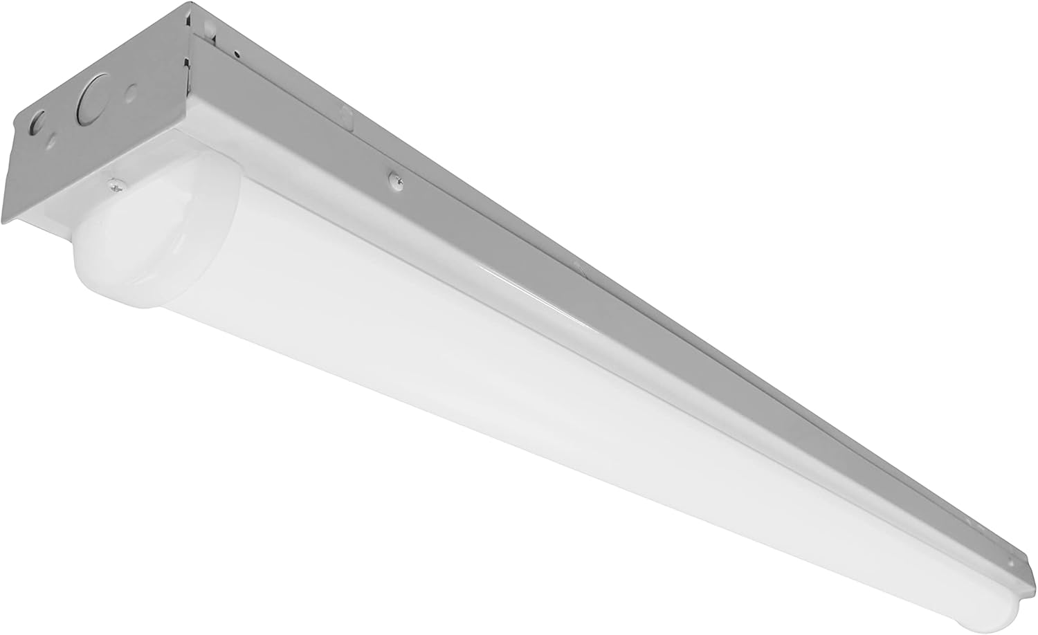 NICOR Lighting 4 Ft. LED Linear Strip Light Fixture in 4000K (LS1-10S-UNV-40), White
