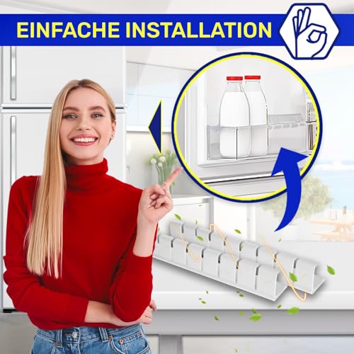 2 Stück Flaschenhalter für Kühlschrank Flaschenablage 310x35x40 mm mit dem Originalcode 00791396 791396 00655264 00654512 für Bosch für Siemens - MONTERAL