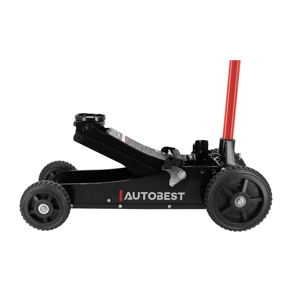 Autobest Cric Pro hydraulique Roulant - Tout Terrain - 2 tonnes - Levage de 152 à 595mm