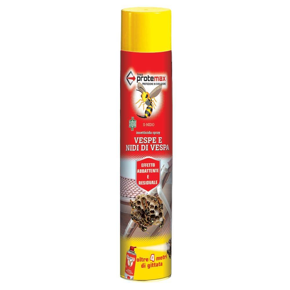 PROTEMAX PESTNET SNIDO – 1 pz Insetticida a Lungo Raggio per Vespe e Calabroni 4 m – Spray per Insetti e Nidi di Vespe 750 ml – Azione Abbattente e Residua – Pronto