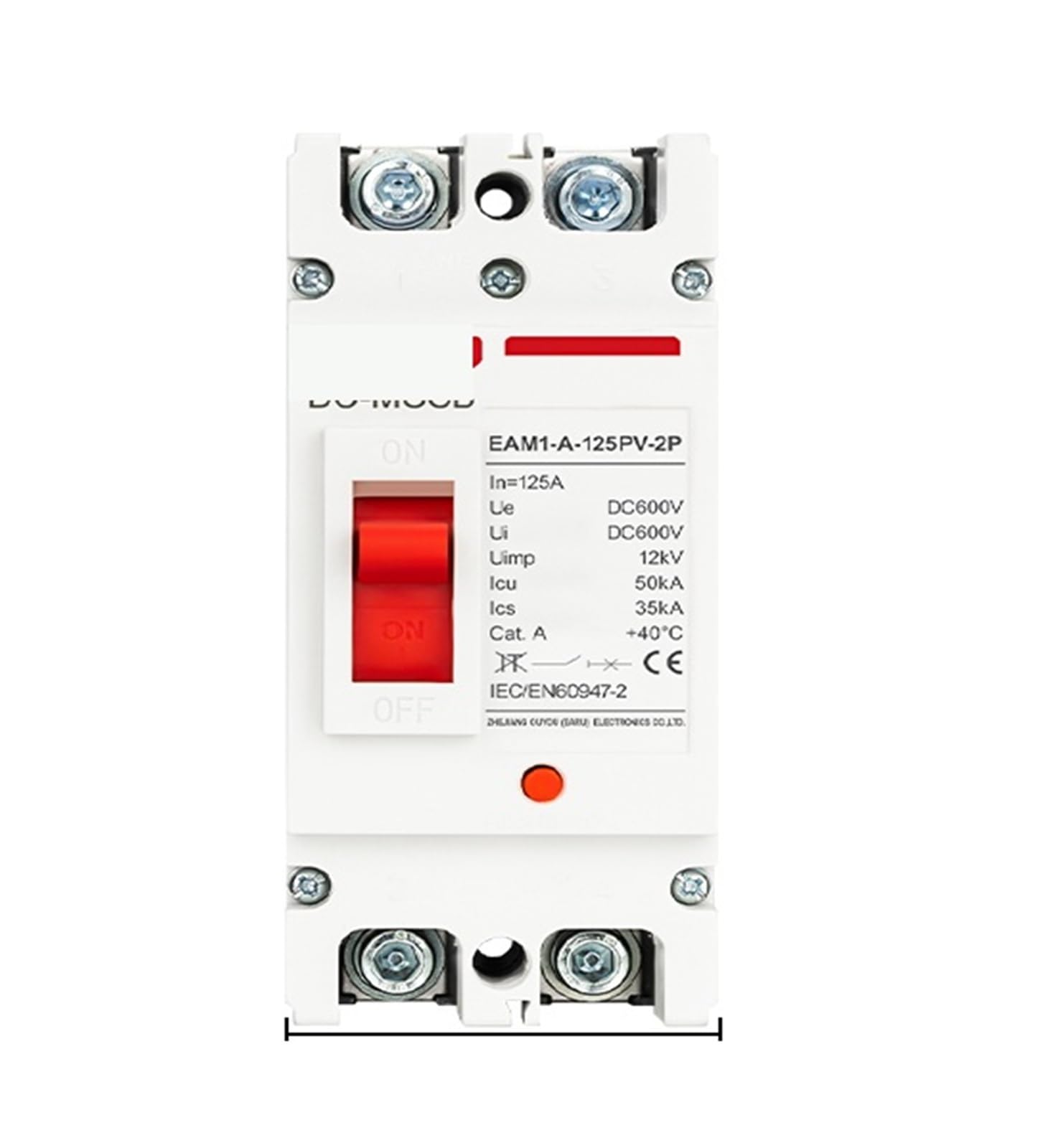Wyłącznik solarny DC 300 V 600 V DC z formowaną obudową, zabezpieczenie przed przeciążeniem, ochrona przełącznika fotowoltaicznego, PV, 125 A, 250 A