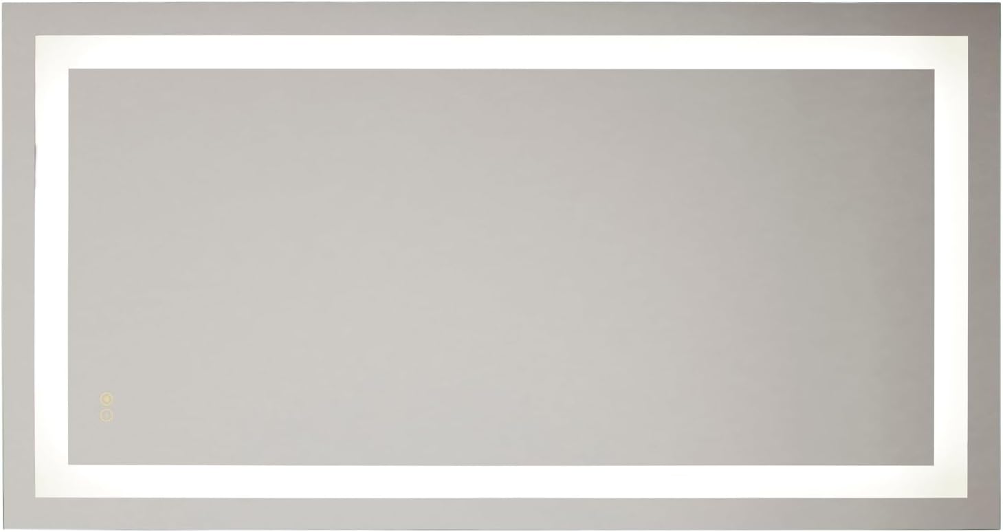 Craftmade LED Lighted Mirror | 60" x 32" Dimmable Bathroom Vanity Mirror | CCT Adjustable 3000K-4000K-5000K | Anti-Fog | Frameless Design | Wall Mounted | Modern Lighted Mirror for Bathroom