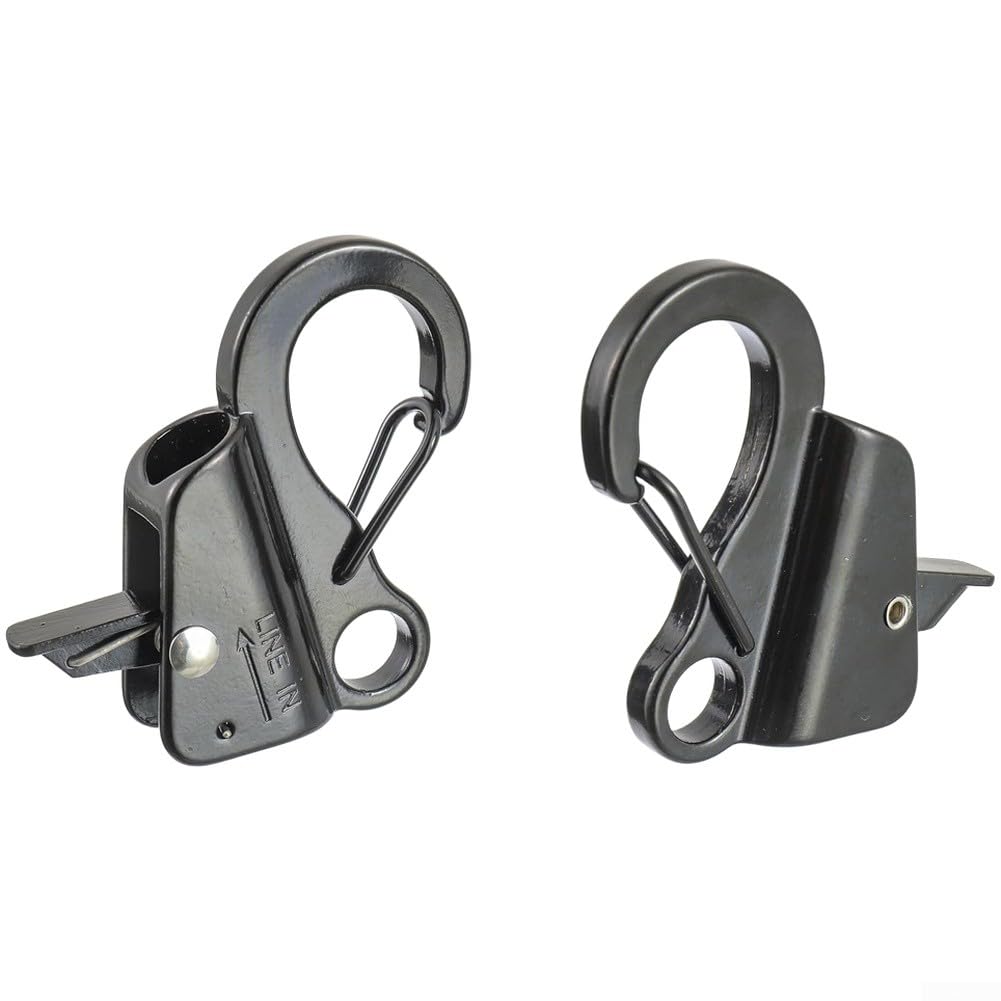 Clips de cuerda deslizante de grado marino con longitud ajustable y abrazadera de liberación rápida para barco para uso en guardabarros y línea de amarre (5/8 pulgadas)