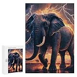 【Thundering Giants The Majestic Elephant in Stormy Skies Puzzles de haute qualité】 : nous sommes fiers de dire que tous nos puzzles sont produits en utilisant une technique de découpe de précision pour une finition semblable à celle d'une affiche. Cela garantit que votre puzzle terminé semble lisse et homogène, pour un résultat dont vous pouvez être fier.