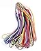 Produktbild casebuy Nylon Hand Wrist Strap Lanyard für Kamera Handy iPod MP3 MP4 PSP Wii und andere elektronische Geräte Pack of 50 Mix Color