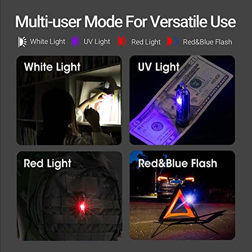 Nextorch Led Flashlight Keychain/Clip-On Mini Edc Pocket-Sized Type-C Rechargeable Key Ring Flashlight With 7 Lighting Modes Perfect For Camping Emergency Outdoor #TOP4