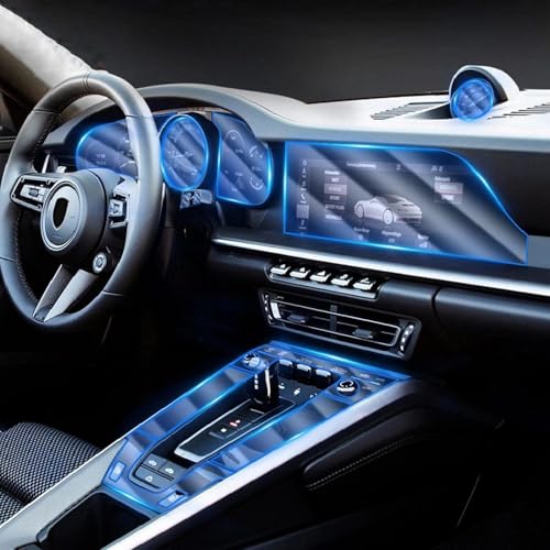 Film protection TPU console centrale pour Porsche Carrera 911 2019-2022