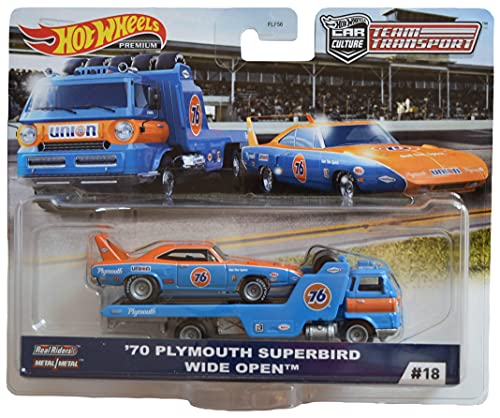 Hot Wheels 70 Plymouth Superbird Wide Open Blue miniatura 1