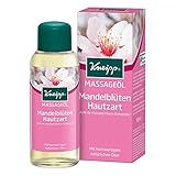Kneipp Massageöl Mandelblüten Hautzart - hochwertiges Mandelöl mit reichhaltiger Sheabutter, Sonnenblumenöl & Vitamin E - natürlicher Pflegeöl-Komplex - für trockene & sensible Haut - 100ml