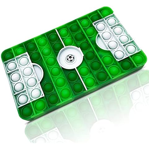 Cykapu Bubble Poppet Fidget Toy, Silicone Rainbow Push Pop Fidget Sensory Toy, Popping Fidget Stress Autism Relief Toy for Parent-Child, Friends, Gift, Party(Green Football Field-A) Cover