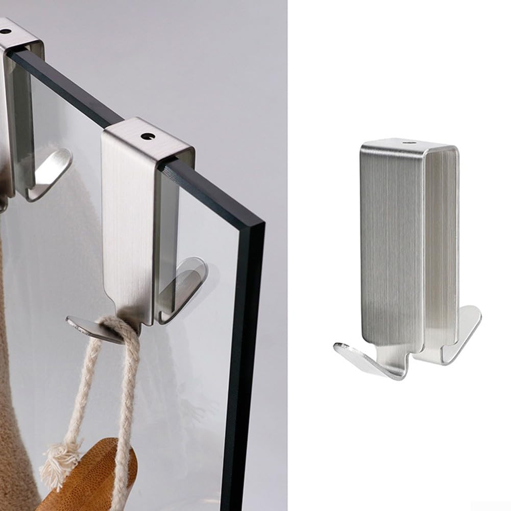 DualSphere Ganci Doppi A Parete Per Bagno E Ingresso, Design A Doppia Punta, Cromo Lucido, Confezione Da 2, Per Appendere Asciugamani E Borse - 3