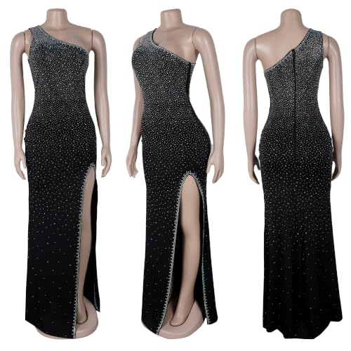 Image of PORRCEY Sexy Elegant Rhinestone Party Club Night Formal Dress for Women