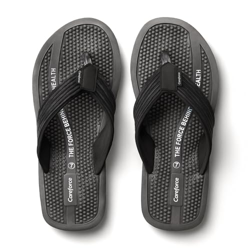 Image of Careforce Ortho Slippers for Men Daily Use, Soft EVA Cushioned Flip Flops & Sliders with Arch Support, Anti-Slip, Lightweight & Stylish Chappal for Daily Wear