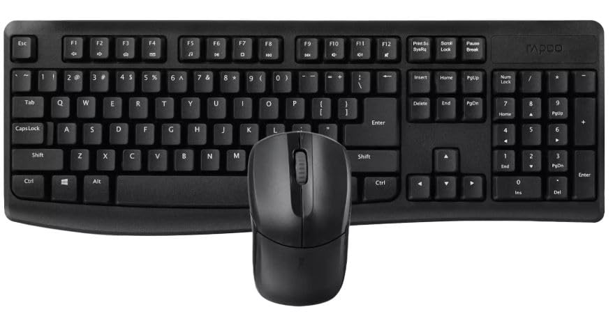 Rapoo X1800PRO WRL TR KLAVYE MOUSE SET SİYAH