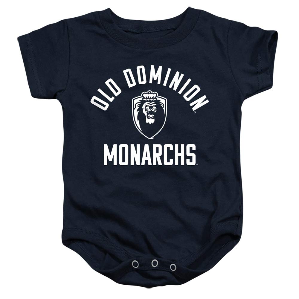 Old Dominion University Official One Color Monoarchs Logo Unisex Infant Snap Suit for Baby, Navy, Small (6 months)