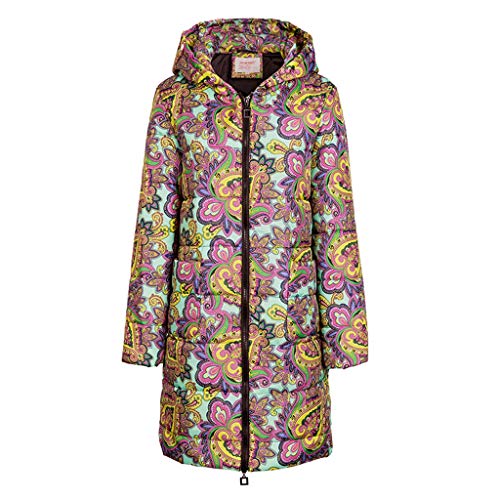 Preisvergleich Produktbild TEBAISE Regenjacken Regenmantel Damen Kapuzen Blumenmuster Softshelljacke Softshellmantel Wasserdicht Atmungsaktiv Windbreaker 2019 Herbst Winter Outdoor Parka Jacken Mäntel Übergangsjacke Mit Kapuze