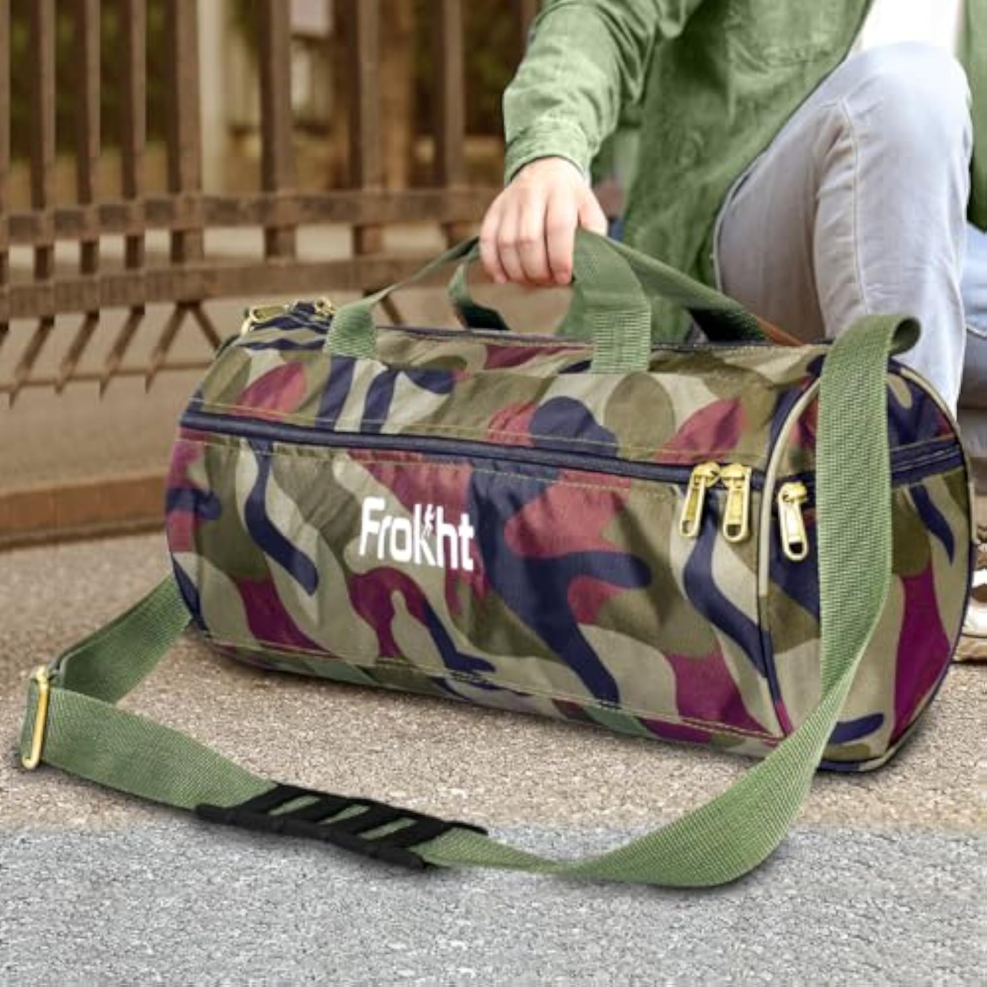 Fashionable Camouflage Print Duffle Bag