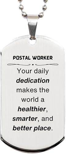 Los mejores regalos para trabajadores postales, tu dedicación diaria hace que el mundo sea más saludable, inspirador de cumpleaños, Navidad, placa