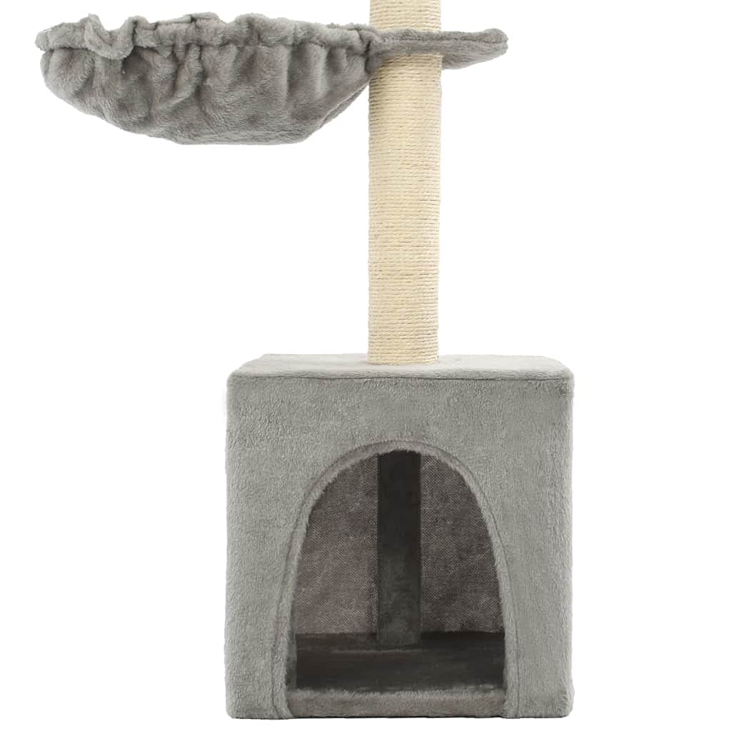 Chusui Rascador para Gatos con Poste de sisal, Arbol para Gatos, Gatos Accesorios, Arranhador para Gatos, Arbol Rascador Gatos, 105 cm Gris