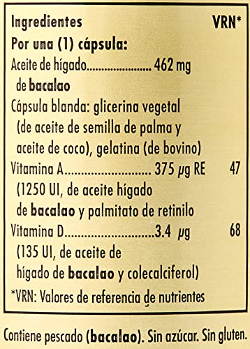 Solgar - Óleo de Fígado de Bacalhau Norueguês - 100 Cápsulas em gel