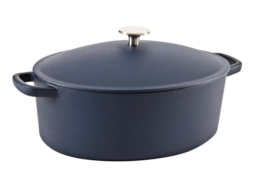 Tuffcast Oval Cast Iron Casserole Dish 30cm In Matt Blue Casserole Dishes Amazon Com Au