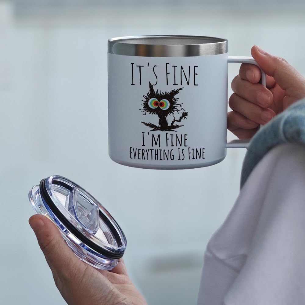 Coworker Gifts for Best Friend - It's Fine I'm Fine Everything is Fines Stainless Steel Tumbler Funny Office, Christmas Birthday Appreciation Gift for Coworkers Boss Lady Team Teacher Employee-309 - Image 3