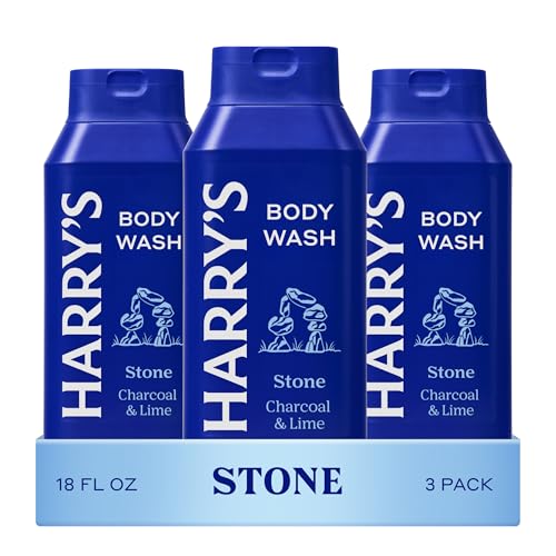 Harry's Men's Body Wash Shower Gel - Stone, 16 Fl Oz (Pack of 3)