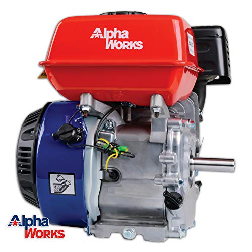 AlphaWorks Gas Engine 7HP Motor Horizontal 4 Stroke OHV Recoil Start