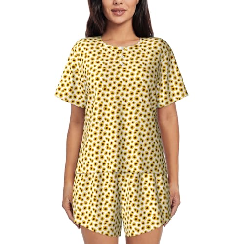 Pyjama tournesol femme léger pour vos moments de détente à la maison