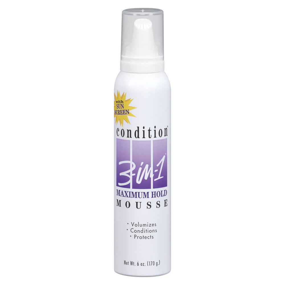 CONDITION 3 IN 1, Mousse, Maximum Hold, 6 oz, (3 Pack)