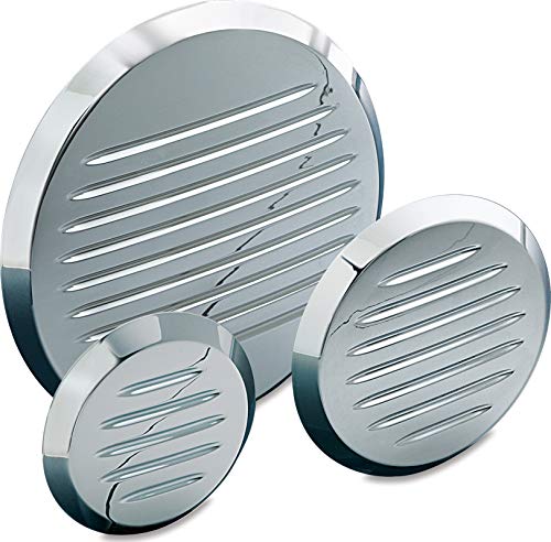 Kuryakyn 7708 Motorcycle Accent Accessory: Engine Cover Inserts for Honda VTX1300, VT1300 Motorcycles, Chrome