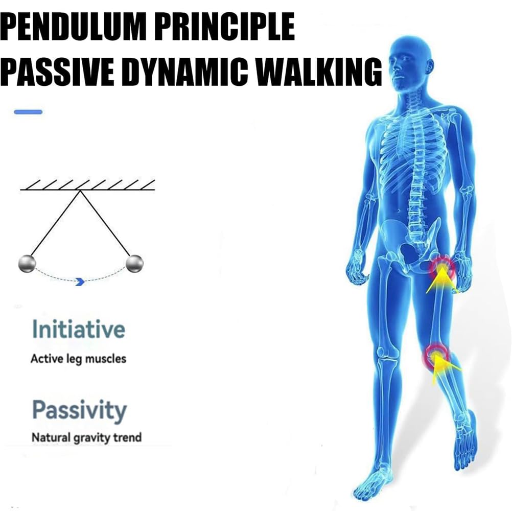 Genérico Ayuda para Caminar Ergonómica con Potencia, Asistencia de Exoesqueleto para Caminar, Reduce el Esfuerzo en un 50% para Rehabilitación de Accidente Cerebrovascular, Senderismo