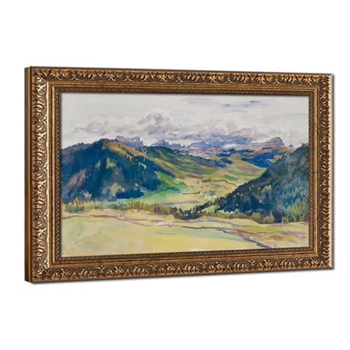 Toile John Singer Sargent Dolomites | Tableau vintage mural suspendu 30x45 cm
