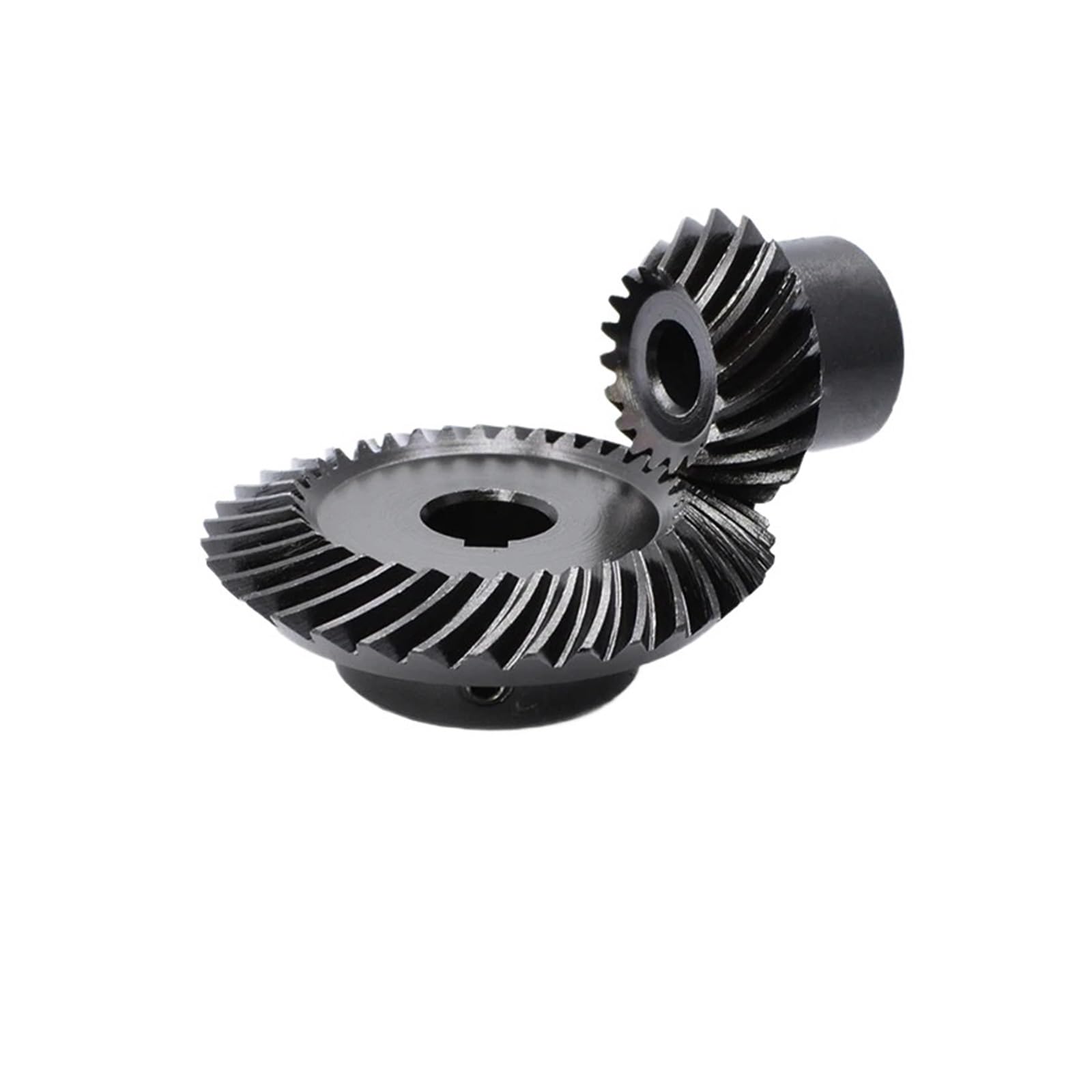 Bevel Gear Pinion Hardware Mechanical Two Pieces of Spiral Bevel Gear 2modulus 22/25/30 Teeth Number(2M30T Pair)