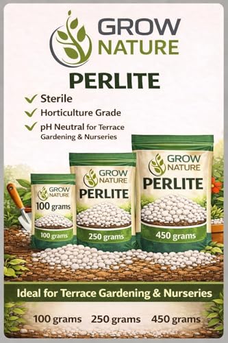 Image of Perlite for Plants | Horticulture Grade Soil Conditioner for Gardening, Terrace & Nursery | Improves Drainage & Aeration (100g)