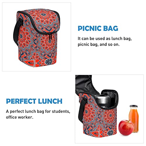 Bolsa de almuerzo psicodélico rosa para mantener comida fresca en el trabajo 3