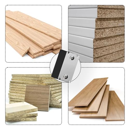 Professioneller Kantenumleimer & Kantenhobel Holz mit 2 Klingen - Kantenschneider Umleimer für Holz/PVC/ABS, Rutschfester Einhandhobel mit 3mm Trimmdicke, Inkl. Aufbewahrungsbox