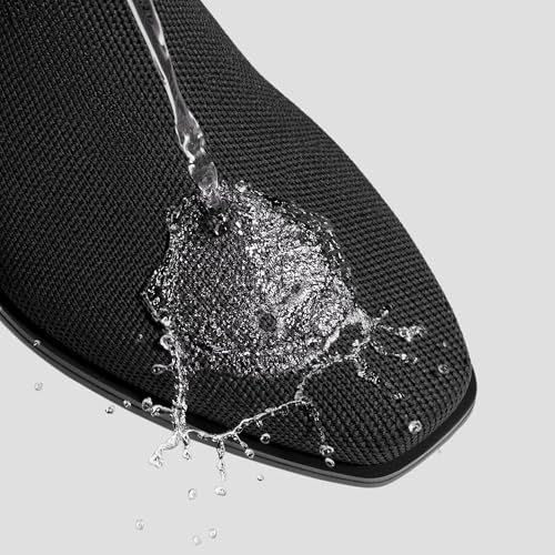 VIVAIA Ryan Slip-On Chelsea Boots for Women, Square Toe Ankle Boots, Water Repellent Comfortable Low Heel Booties for Daily Outfit3