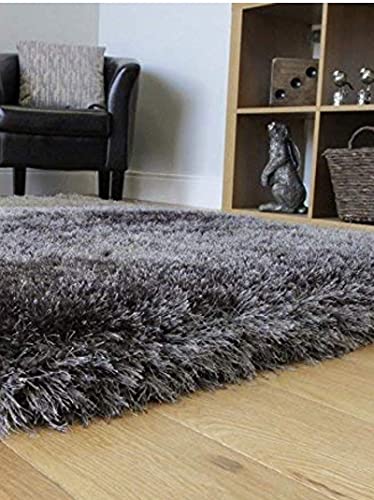 Image of Modern Fluffy Silky Micro Fiber Polyster Carpet /Runner for Bedroom, Study Room, Playing Room, Guest Room ETC 6x9 Feet C-30
