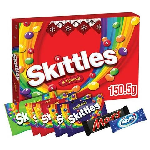 Skittles and Friends Sweets Medium Christmas Selection Box, 150.5 g Cover