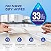 EASY TAP MOP Baking Soda Cleaning Wipes - Wet Floor Mopping Replacement Pad Refills Compatible with Swiffer Sweeper Mop - Larger & Thicker Disposable Cloths for Multi-Surfaces - 30 Count (Pack of 4)