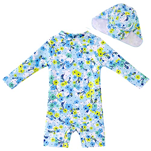 Image of UMELOK Baby Girl Swimsuit Infant UPF 50+ Bathing Suit Size Months