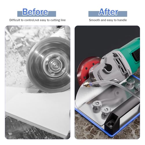 Image of 45 Degree Tile Chamfering Tool, Angle Grinder Stand for 45 Tile Cutting, Tile Cutter Tools Compatible with 100-Type Angle Grinders, Angle Grinder Attachments for Chamfering