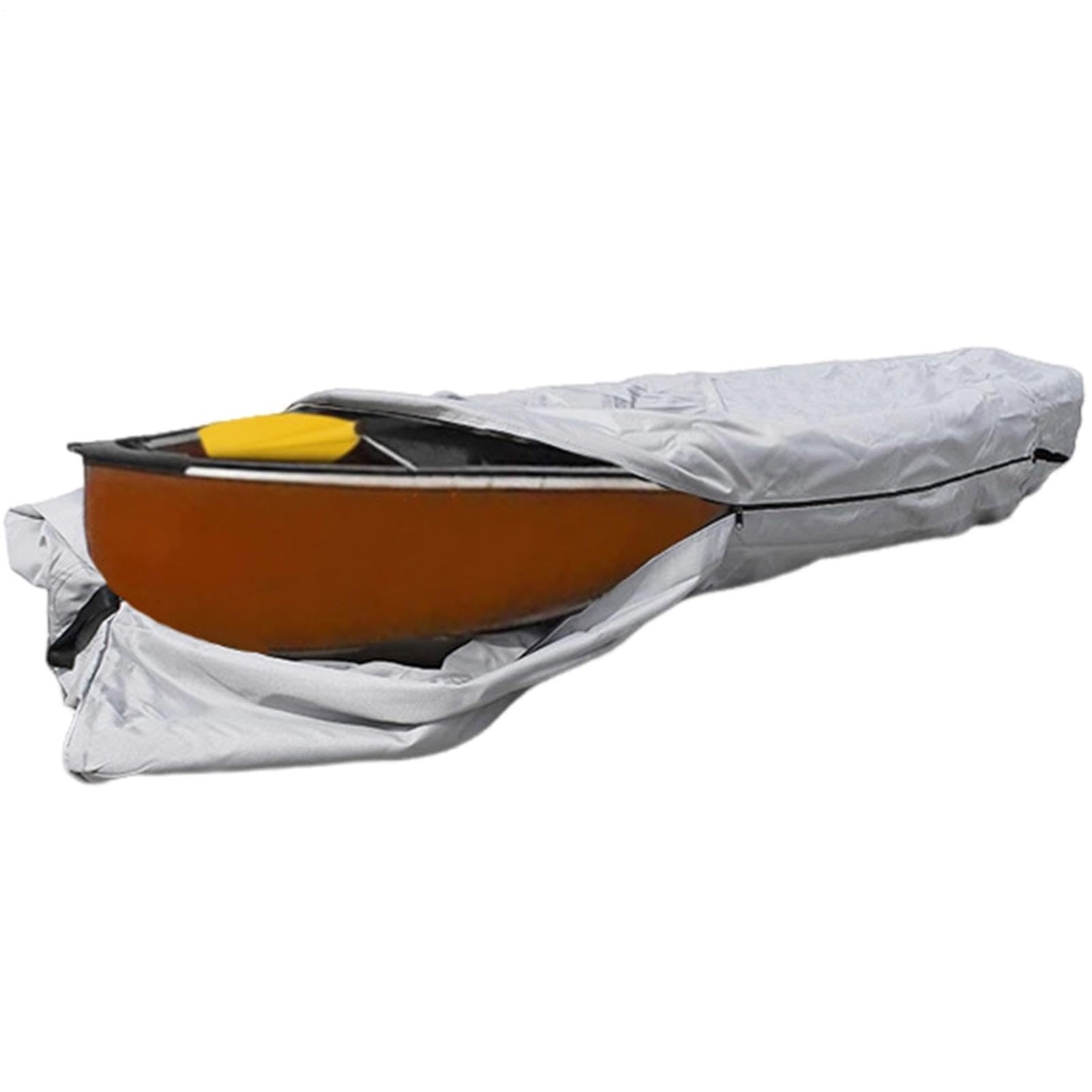 Telo di copertura impermeabile per kayak con chiusura lampo – 420D Oxford protezione UV per esterni, trailerbar canoa copertura contro pioggia e polvere, copertura robusta per barca per stoccaggio e