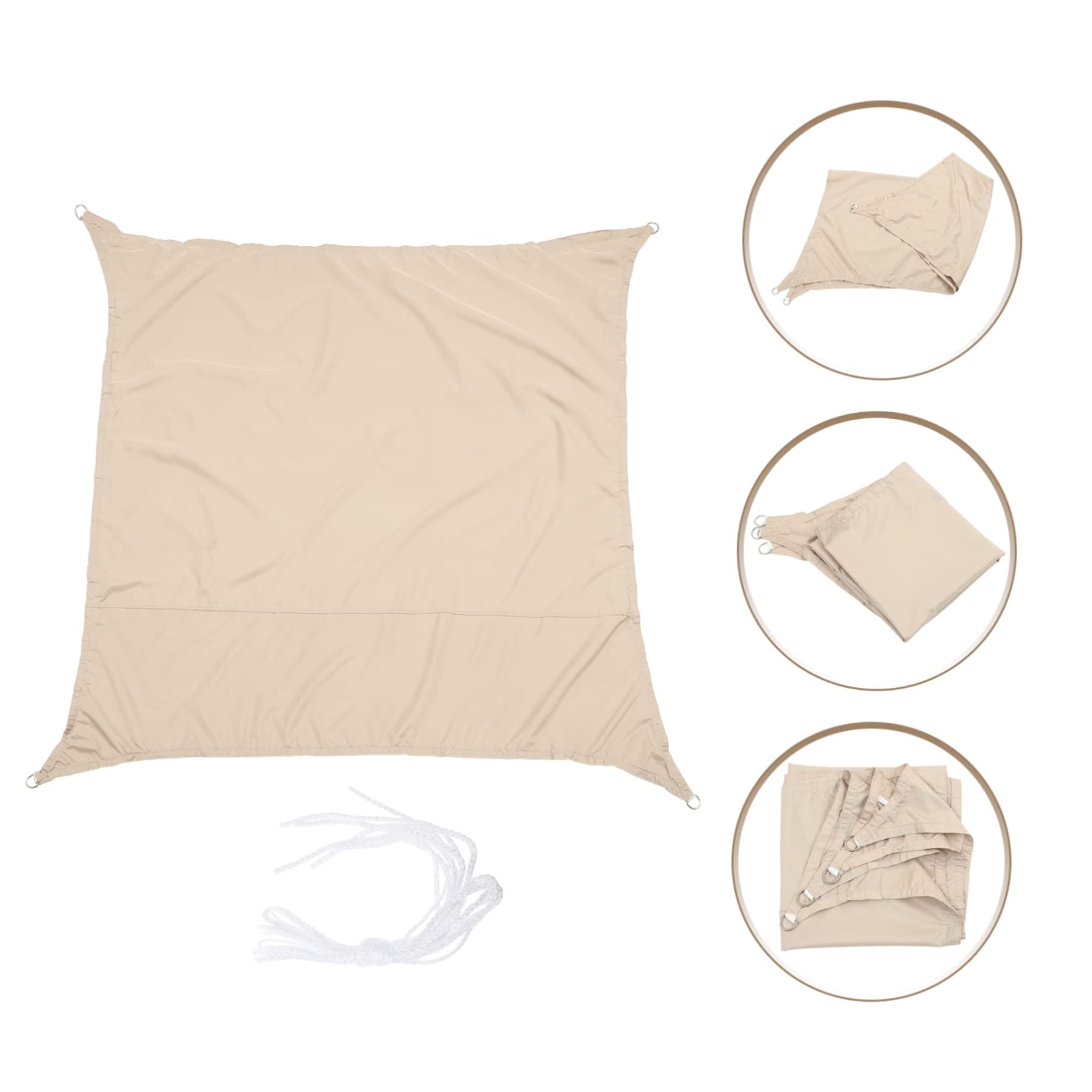 BESPORTBLE Bâche De Solaire Résistant Aux UV pour Balcon Et Jardin Facile à Installer Et Démonter pour Créer De Ombrage Extérieur