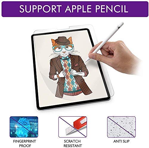 Image of OJOS Paper-Like Screen Protector Compatible with Apple iPad Pro 10.5 inch (2017 /2019), Matte Finish Film Anti Scratch,Bubble Free Anti-Glare (Clear Matte)