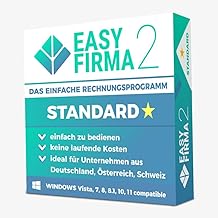EasyFirma Rechnungssoftware mit E-Rechnung Modul, Digitale Buchhaltung (EasyFirma 2 Ultimate, PC) (EasyFirma 2 Standard)