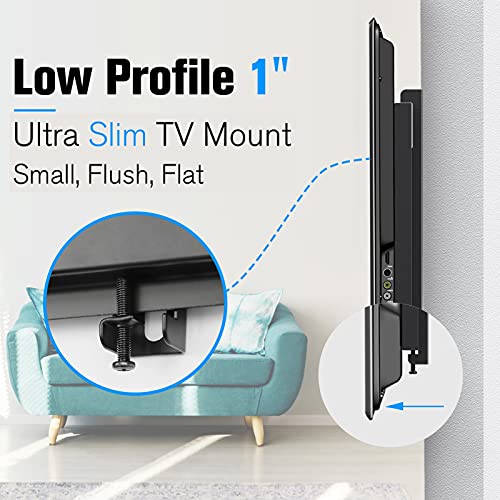 Mounting Dream Ultra Slim Tv Wall Mount Tv Bracket For Most 17-42 Inch Flat Screen Led, Lcd Tv, Fixed Tv Mount For Vesa 50X50 To 200X200Mm, 66 Lbs, 8”/Single Stud, Flush Low Profile Wall Mount Md2351 #TOP2